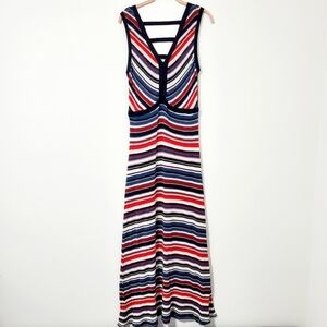 Aldo Martins Striped Sleeveless Maxi Dress Size 12